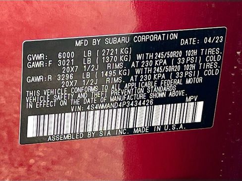 Used 2023 Subaru Ascent Limited image 31