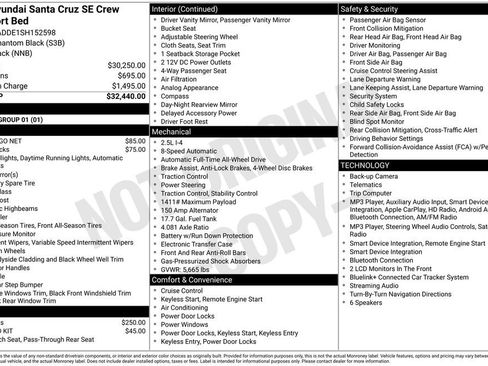Certified 2025 Hyundai Santa Cruz SE AWD/4WD image 10