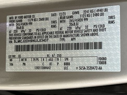 Used 2022 Lincoln Corsair Reserve w/ Equipment Group 201A image 23