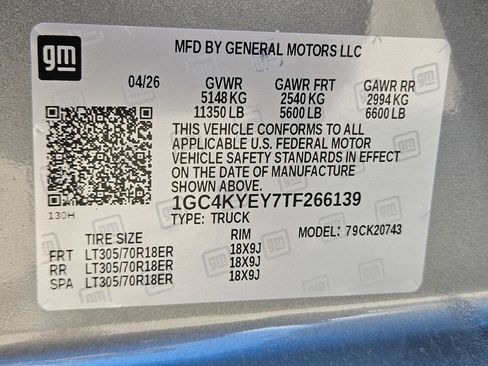 New 2026 Chevrolet Silverado 2500 ZR2 w/ LPO, Dark Essentials Package AWD/4WD image 18