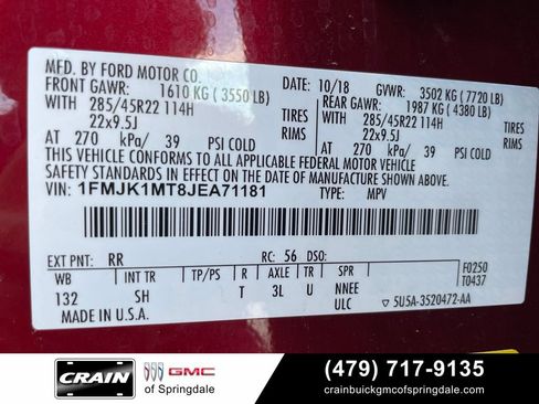 Used 2018 Ford Expedition Max Platinum AWD/4WD image 34
