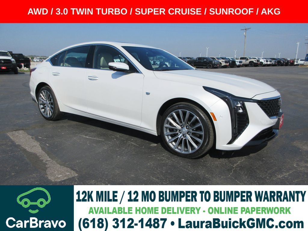 Certified 2025 Cadillac CT5 Premium Luxury w/ Sun And Sound Package AWD/4WD image 1