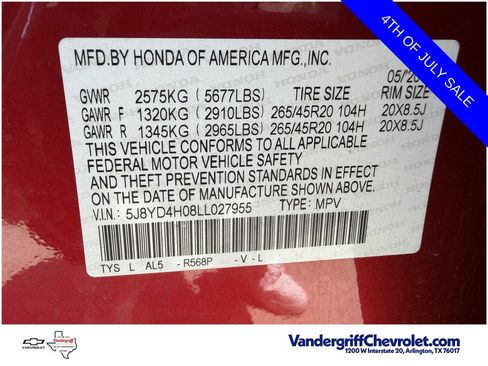 Used 2020 Acura MDX A-Spec AWD/4WD image 33