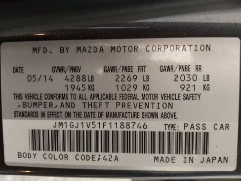 Used 2015 MAZDA MAZDA6 Touring FWD image 33