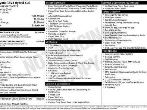 Certified 2023 Toyota RAV4 XLE w/ Convenience Package AWD/4WD image 35