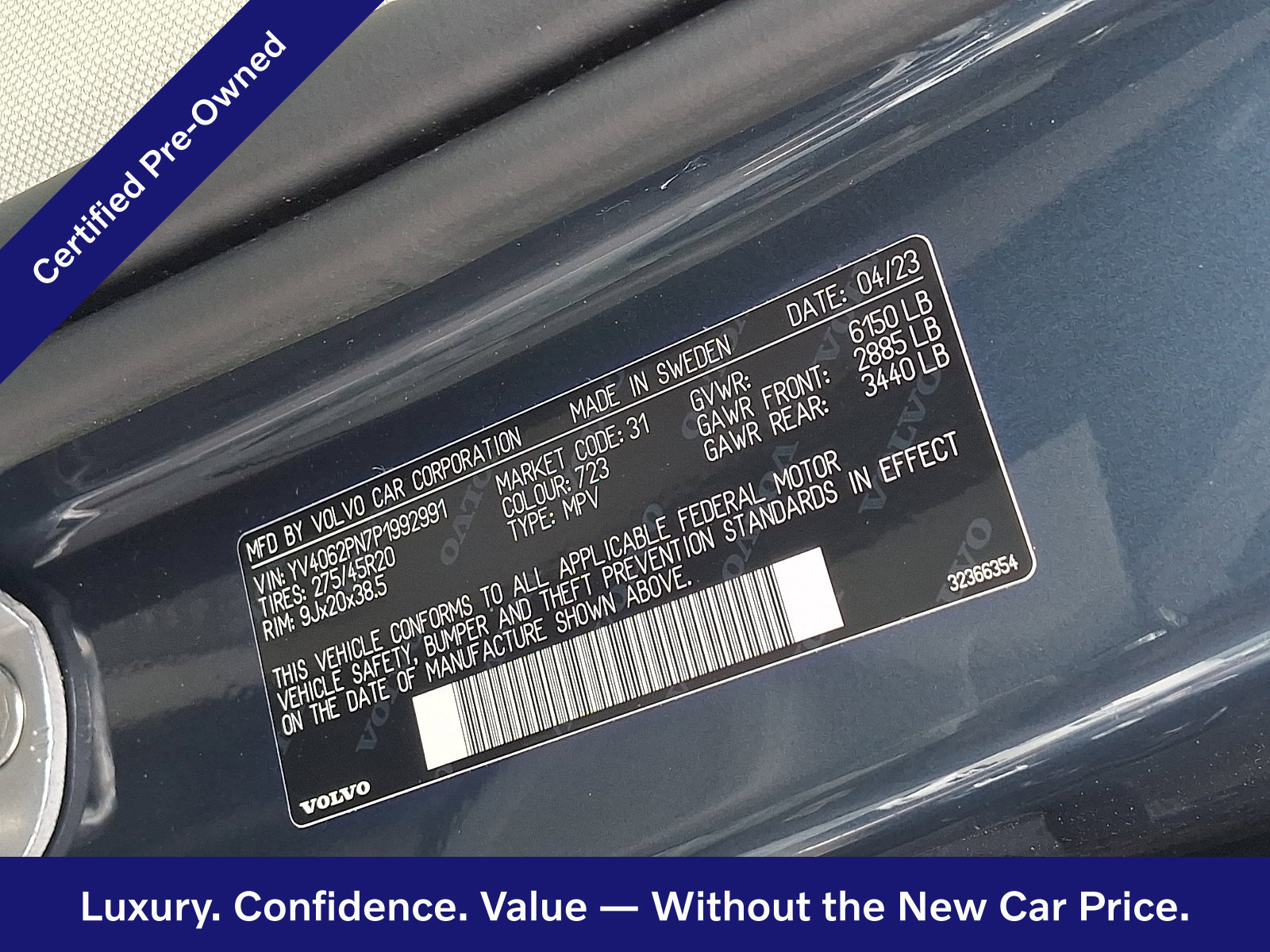 Certified 2023 Volvo XC90 B6 Plus w/ Protection Package Premier AWD/4WD image 28