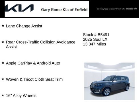 Certified 2025 Kia Soul LX w/ LX Technology Package FWD image 20