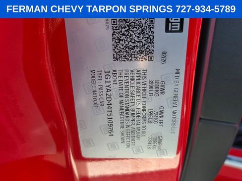 New 2026 Chevrolet Corvette Stingray 2D Coupe image 20