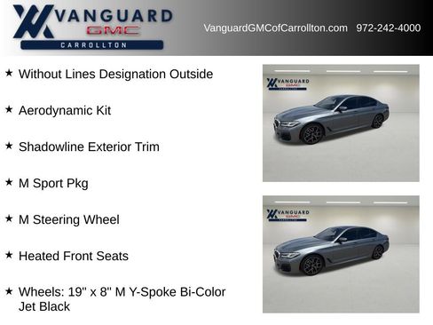 Used 2021 BMW 530i w/ M Sport Package RWD image 8