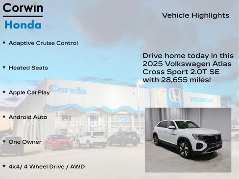 Used 2025 Volkswagen Atlas Cross Sport SE AWD/4WD image 6