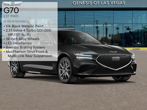 New 2026 Genesis G70 2.5T RWD image 3