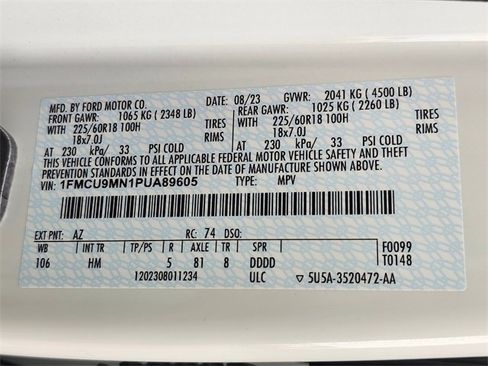 Used 2023 Ford Escape ST-Line w/ Tech Pack #1 image 35