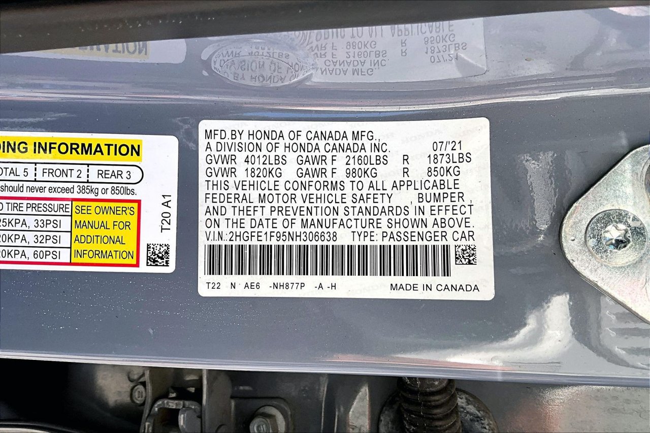 Used 2022 Honda Civic Touring image 16
