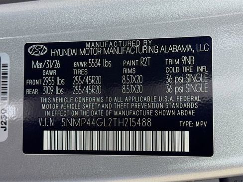 New 2026 Hyundai Santa Fe Limited FWD image 53