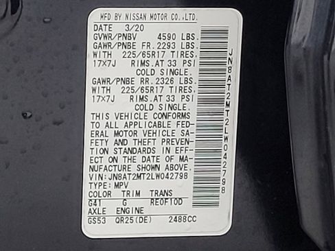 Used 2020 Nissan Rogue SV FWD image 33
