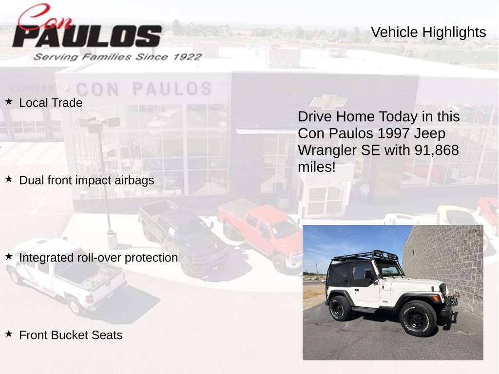 Used 1997 Jeep Wrangler SE AWD/4WD image 7