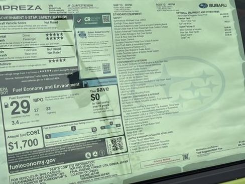 New 2026 Subaru Impreza 2.0i Sport AWD/4WD image 29