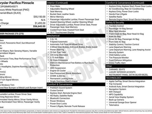 Used 2021 Chrysler Pacifica Pinnacle image 6