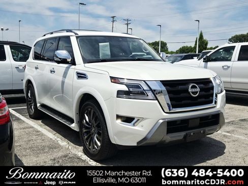 Used 2023 Nissan Armada Platinum w/ Captain's Chairs Package AWD/4WD image 1
