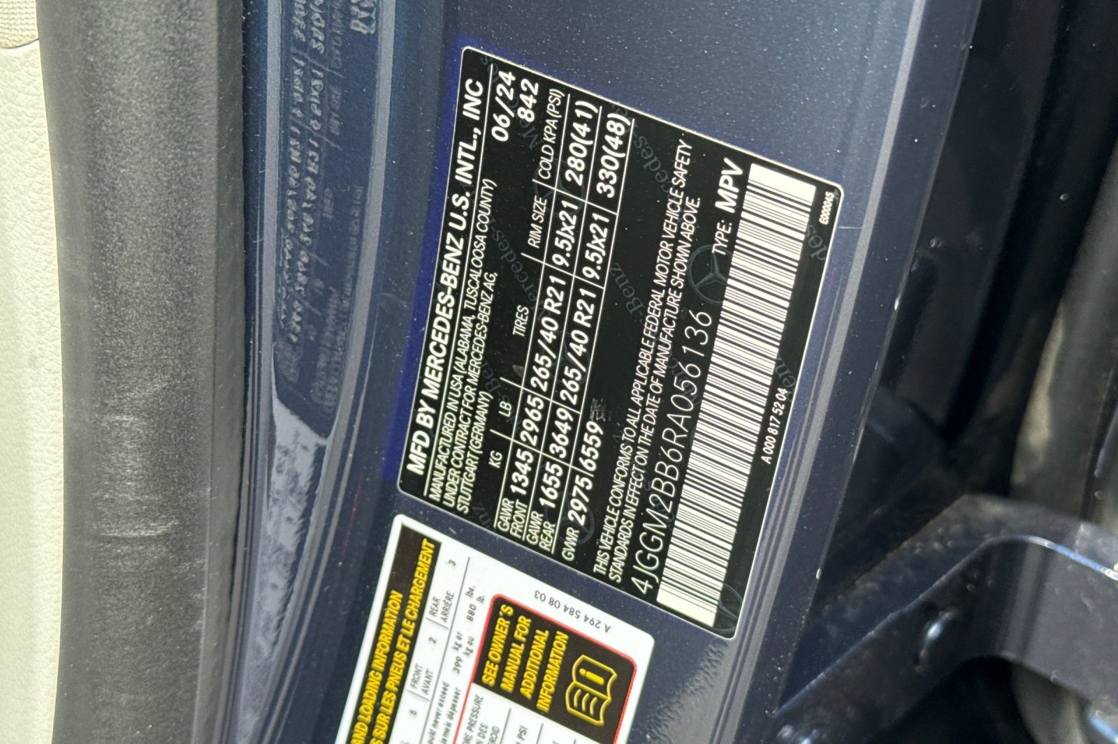 Certified 2024 Mercedes-Benz EQE 350+ SUV image 29