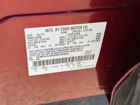 Certified 2019 Ford Edge SEL w/ Equipment Group 201A image 29