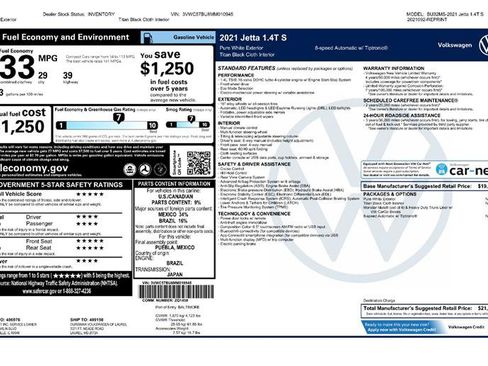 Used 2021 Volkswagen Jetta S FWD image 2