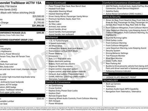 Used 2026 Chevrolet TrailBlazer ACTIV w/ Driver Confidence Package AWD/4WD image 5