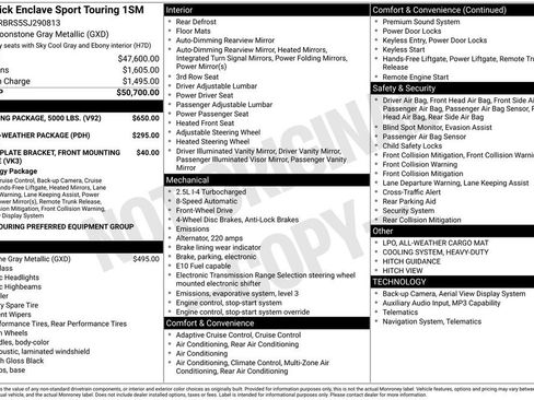 New 2025 Buick Enclave Sport Touring w/ Trailering Package, 5000 lbs. image 8