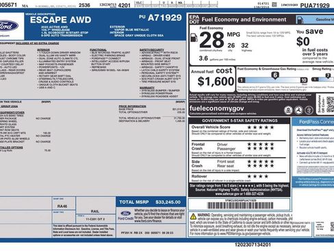 Certified 2023 Ford Escape Active AWD/4WD image 32