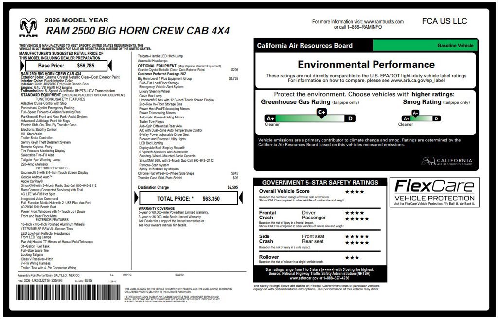 Used 2026 RAM 2500 Big Horn AWD/4WD image 3