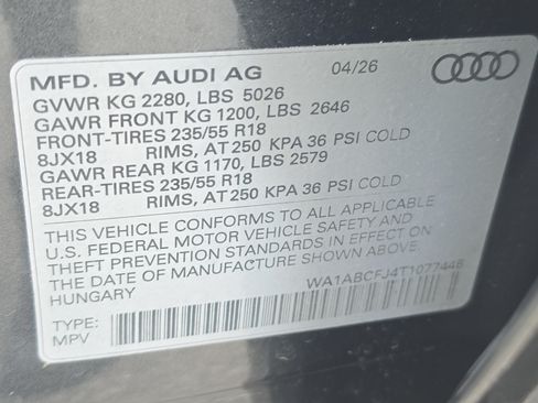 New 2026 Audi Q3 quattro 2.0T AWD/4WD image 34