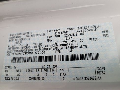 Used 2021 Ford F150 XLT w/ Equipment Group 302A High image 33