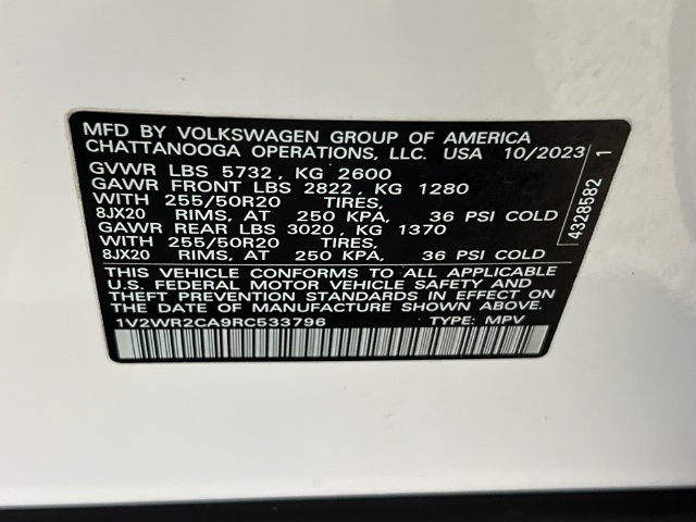 Certified 2024 Volkswagen Atlas SE FWD image 29