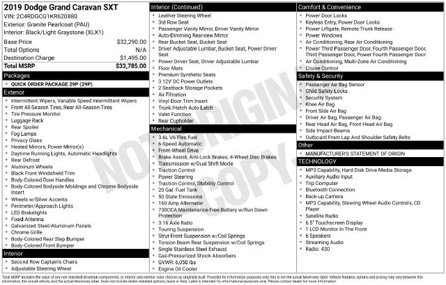 Used 2019 Dodge Grand Caravan SXT FWD image 8