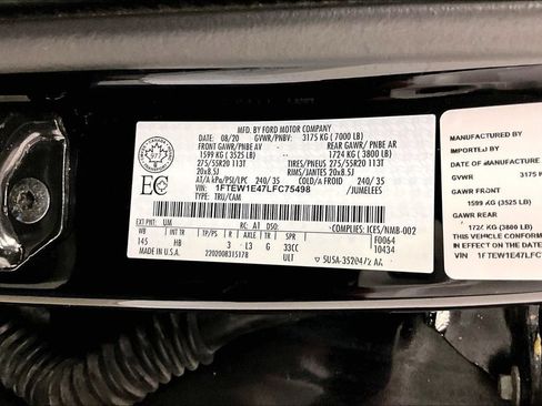 Used 2020 Ford F150 Lariat w/ Equipment Group 502A Luxury AWD/4WD image 20