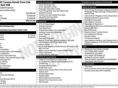 Used 2023 GMC Canyon Denali AWD/4WD image 1