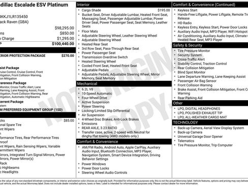 Used 2020 Cadillac Escalade ESV Platinum image 3