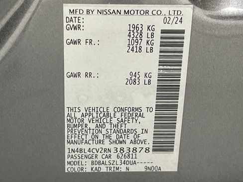 Used 2024 Nissan Altima 2.5 SR FWD image 73