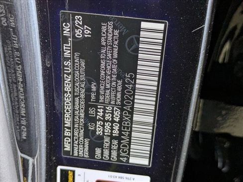 Certified 2023 Mercedes-Benz EQS 580 4MATIC SUV image 25