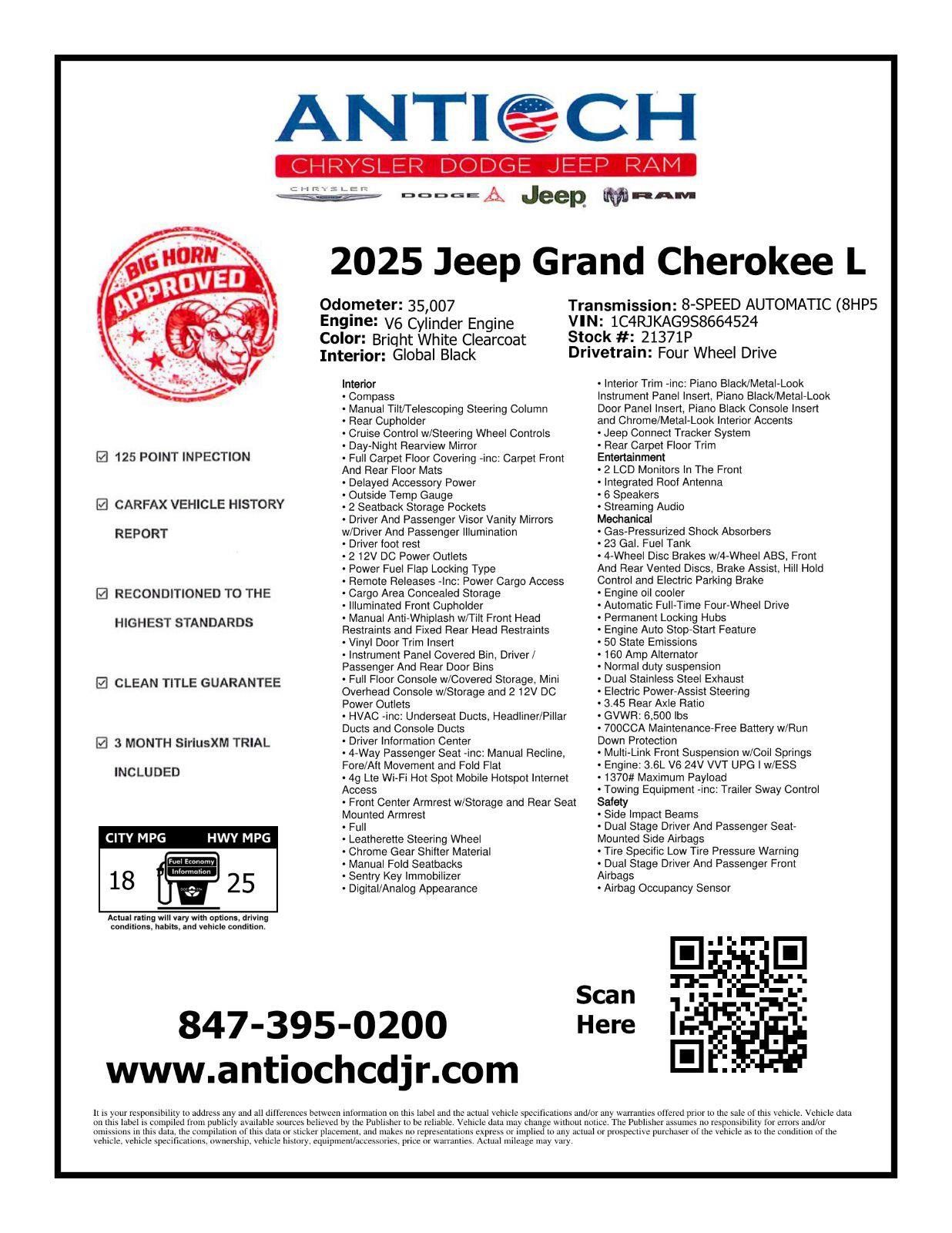 Used 2025 Jeep Grand Cherokee L Altitude AWD/4WD image 2