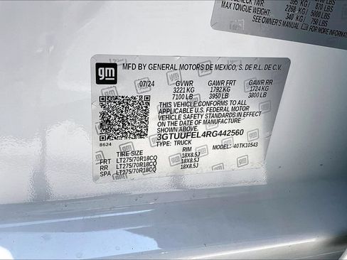 Used 2024 GMC Sierra 1500 AT4X AWD/4WD image 19