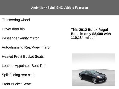 Used 2012 Buick Regal Leather FWD image 12