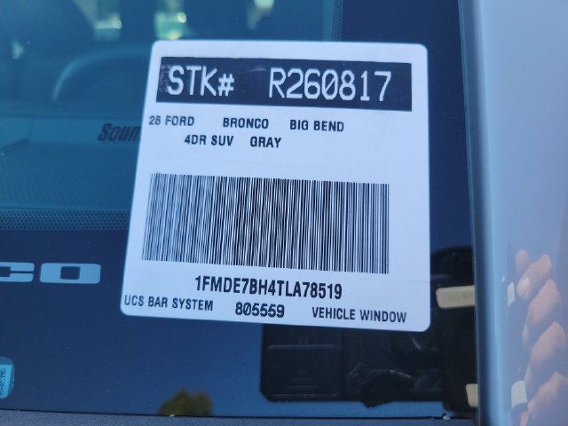 Used 2026 Ford Bronco Big Bend AWD/4WD image 28