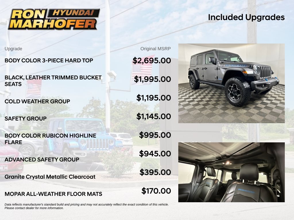 Used 2022 Jeep Wrangler Unlimited Rubicon 4xe w/ Cold Weather Group AWD/4WD image 6