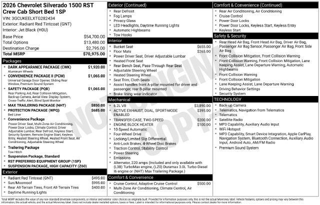 Certified 2026 Chevrolet Silverado 1500 RST w/ Dark Appearance Package AWD/4WD image 28