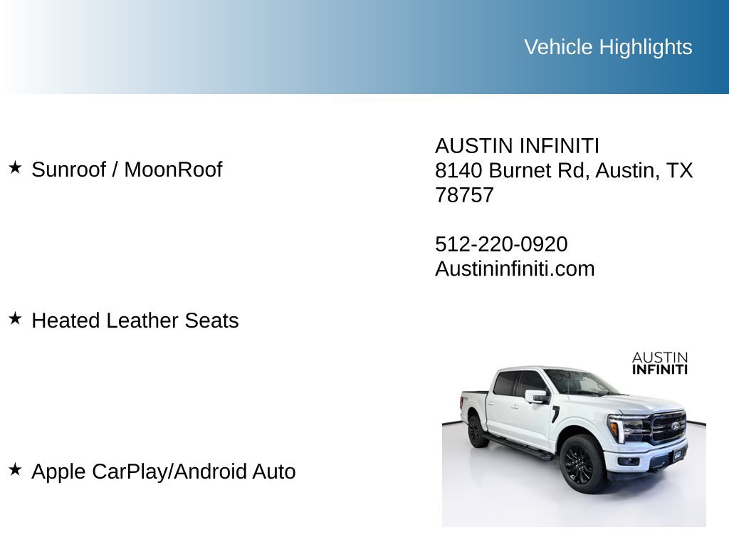 Used 2026 Ford F150 Lariat w/ Equipment Group 502A High AWD/4WD image 10