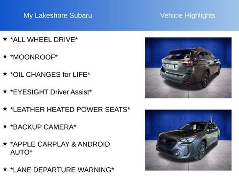 Certified 2025 Subaru Outback Onyx Edition AWD/4WD image 6