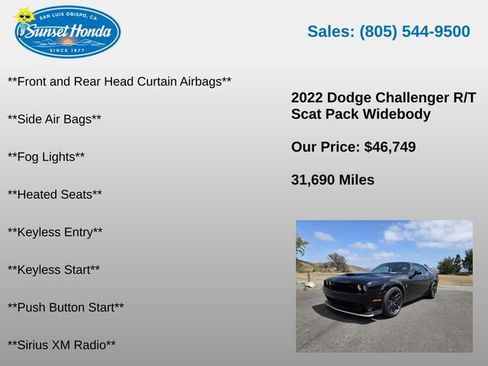 Used 2022 Dodge Challenger R/T Scat Pack RWD image 10
