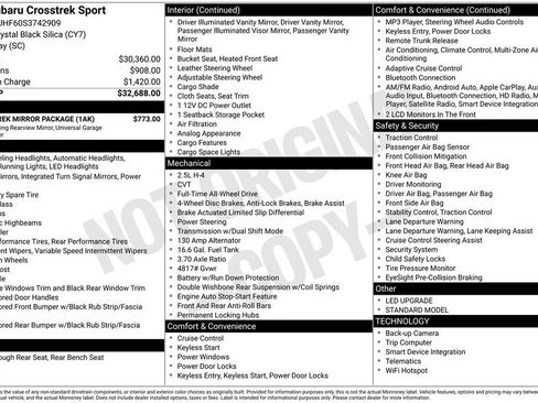 Used 2025 Subaru Crosstrek 2.5i Sport w/ Crosstrek Mirror Package image 10