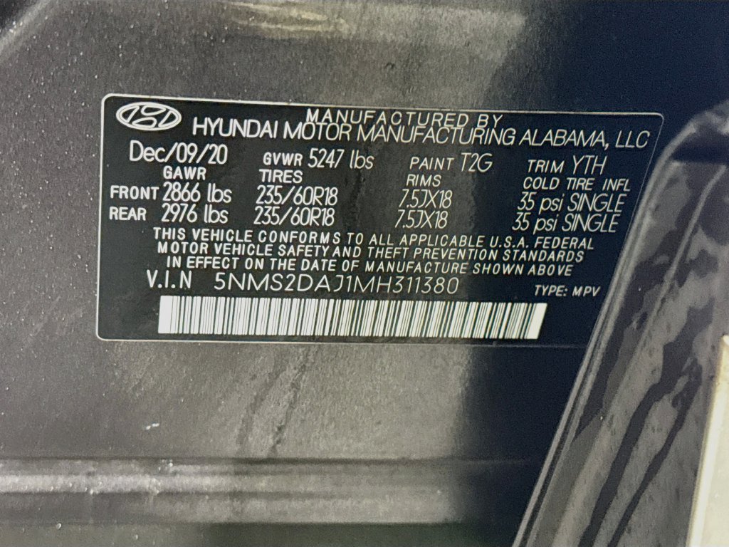 Certified 2021 Hyundai Santa Fe SEL AWD/4WD image 34